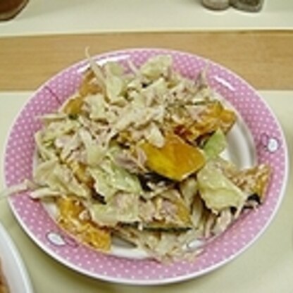 キャベツの水分をきっちり絞ったので、たくさん食べることができて良かったです。食材の相性も良くて、すごく美味しくいただけました。
（〃＾〇＾〃）